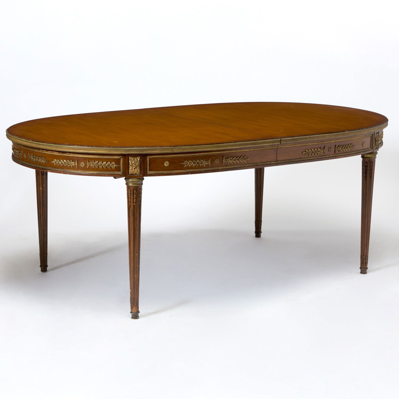Louis XVI Style Gilt-Bronze Mounted Mahogany Extension Dining Table (1 of 4)