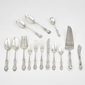 Assembled American Sterling Silver Flatware Service