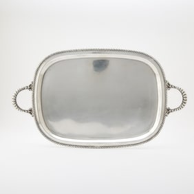 American Sterling Silver Two-Handled Tray