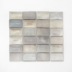 Group of Twenty-Four Italian Sterling Silver Ingots with Famous Ships