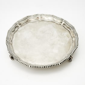 English Sterling Silver Salver