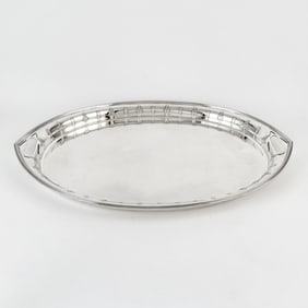 Edwardian Sterling Silver Two-Handled Tray