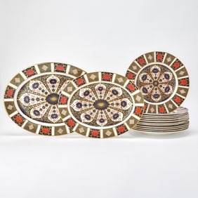 Royal Crown Derby Porcelain Old Imari Pattern Part Dinner Service