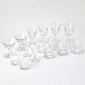 Baccarat Glass "Biarritz" Pattern Part Stemware Service