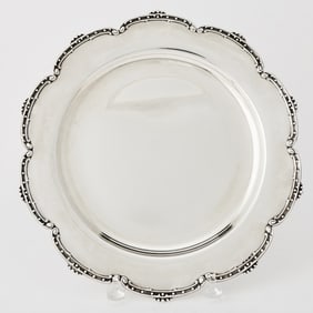 Italian Silver Circular Tray