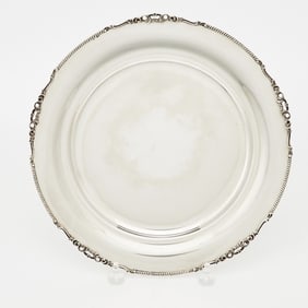 Italian Silver Circular Tray