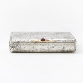 Russian Silver Samorodok Cigarette Case