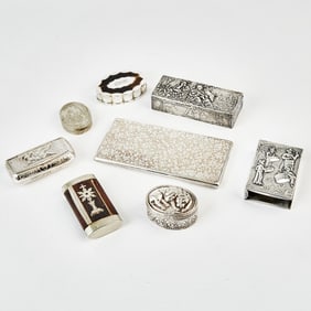 Group of Silver and Silver Plated Accessories
