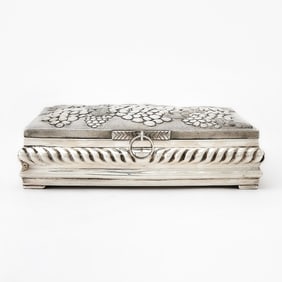 Mexican Sterling Silver Cigar Box