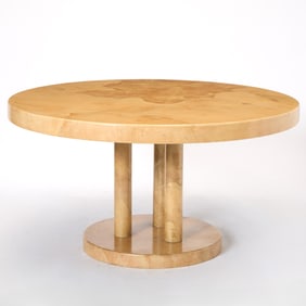 Karl Springer Lacquered Circular Dining Table