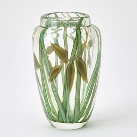 Orient & Flume Blown Glass Paperweight Vase