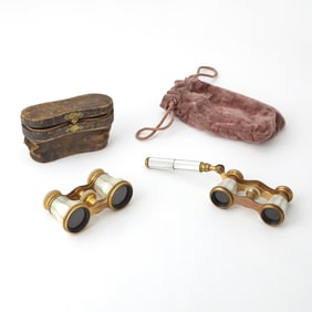 Two Mother-of-Pearl Opera Glasses