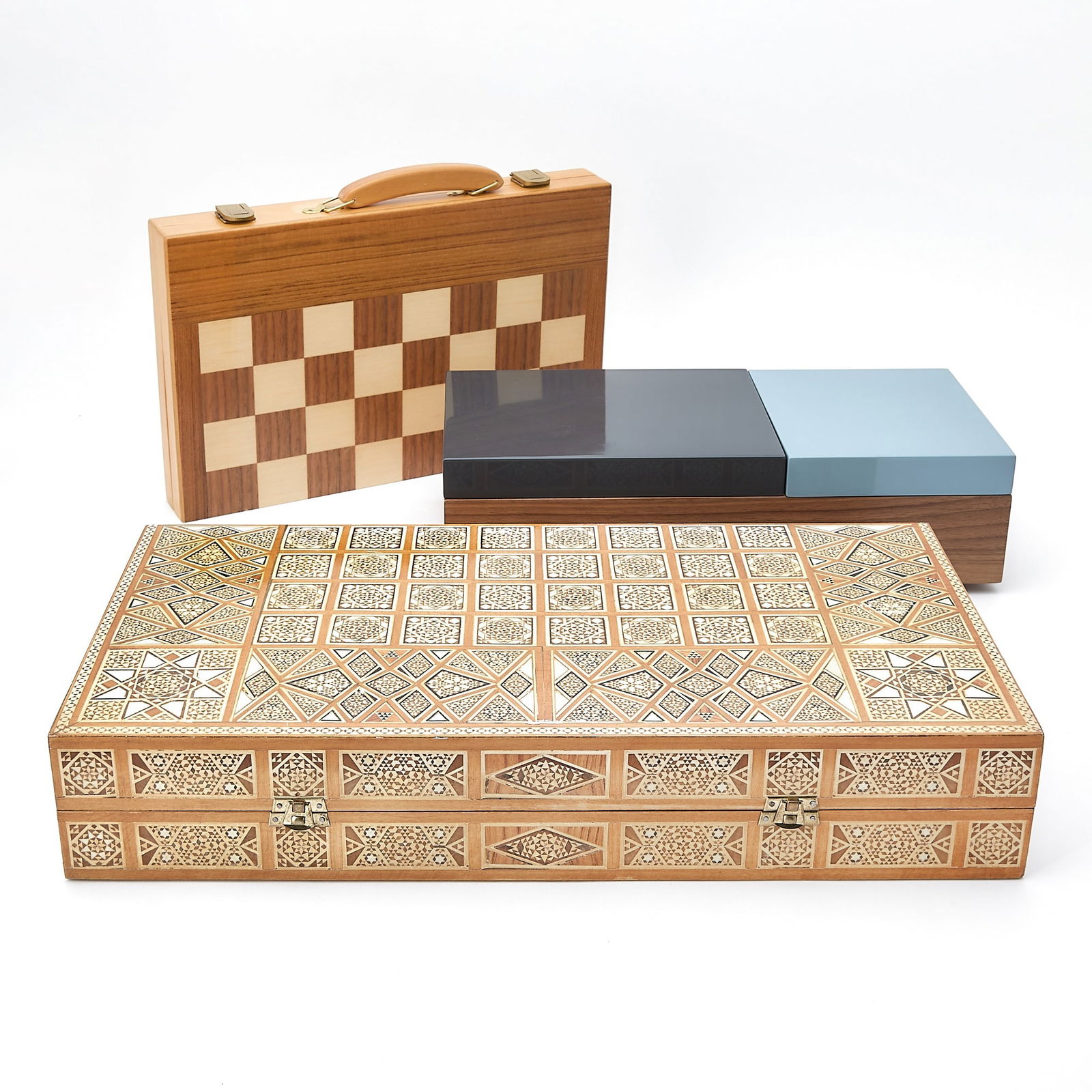 Three Wooden Game Boards/Boxes (1 of 8)