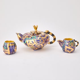 Three-Piece Randy Au Ceramic Tea Set