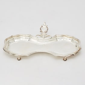 Cased Italian Silver Snuffer Stand
