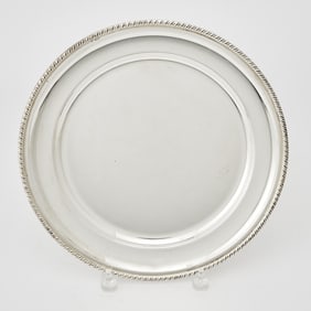 Continental Silver Circular Tray