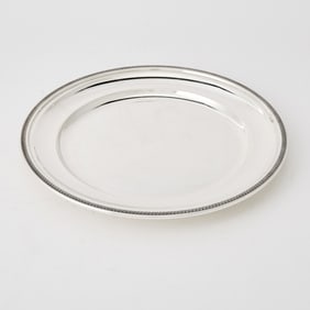 Italian Silver Circular Tray