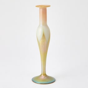 Carl Radke Blown Glass Candlestick Holder