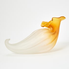 Nikolas Weinstein Studios Satin Finish Organic Blown Glass Vessel