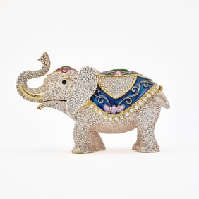Jeweled Elephant Box