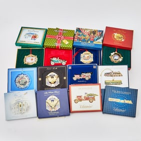 Eight Official White House Historical Association Annual Christmas Ornaments