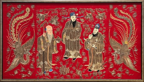 Chinese Silk Embroidery Panel