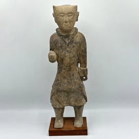 Chinese Pottery Figure of an Attendant
