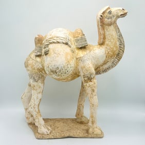 Chinese Pottery Figure of a Standing Camel