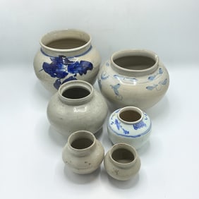 Group of Korean Porcelain Jars