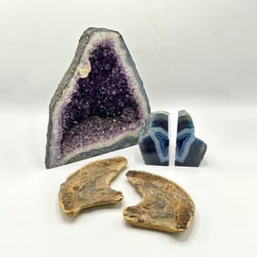 Group of Mineral Decorative Articles