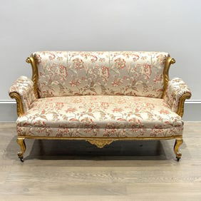 Louis XV-style Giltwood Settee