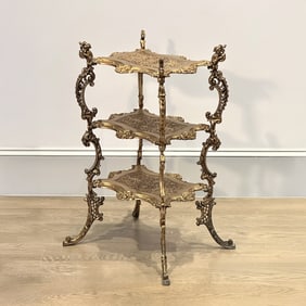 Victorian Gilt-bronze Plant Stand