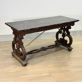 Spanish Marble-top Console Table