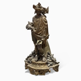 Continental Gilt-Bronze Armored Figure