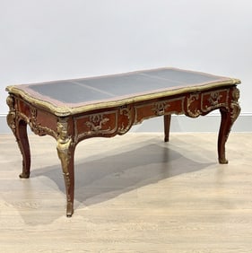 Louis XV-style Rosewood and Bronze Mounted Bureau Plat