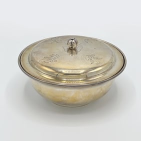 Chinese Silver Covered Bowl