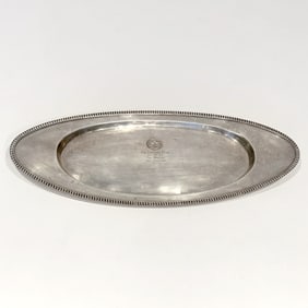 American Sterling Silver "The Myopia" Horse Race Trophy Tray