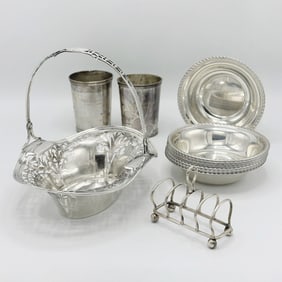 Group of American and English Sterling Silver Table Articles