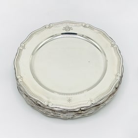Set of Twelve Tiffany & Co. Sterling Silver Plates