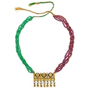 Indian Mughal Multistrand Necklace