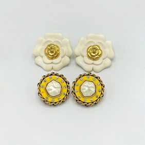 Two Pairs of Chanel Earclips