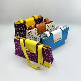 Four Bulgari "Logo Mania" Handbags