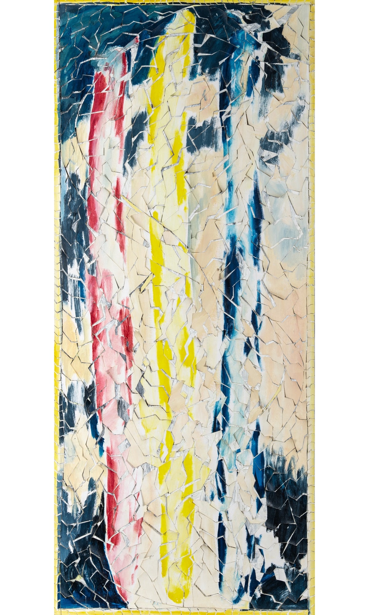 George Peck: Hungarian/American, b. 1941UntitledOil and cut canvas collage on canvas40 x 17 inches (101.6 x 43.2 cm)Provenance:Acquired directly from the artistExhibited:Budapest, Hungary, Kiscelli