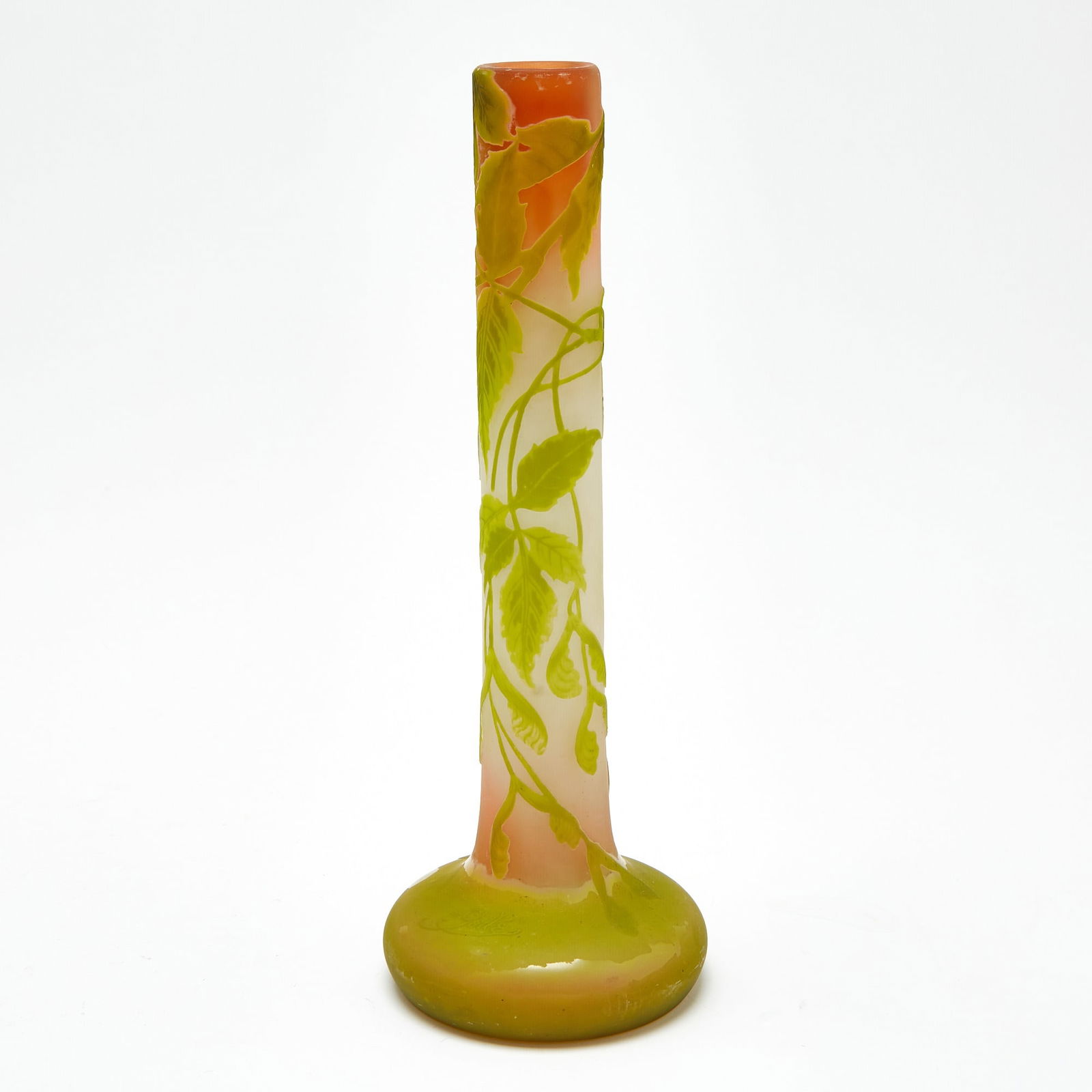 Gallé Art Nouveau Acid-Etched Cameo Glass Vase (1 of 5)