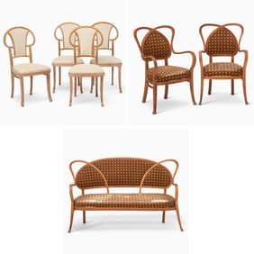 Assembled Thonet Jugendstil Bentwood Salon Suite
