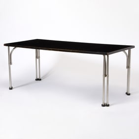 Warren McArthur Aluminum and Laminate Dining Table