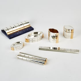 Italian Sterling Silver Desk Set