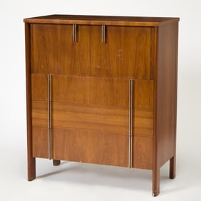 John Widdicomb Walnut "Model 3220" Tall Chest of Drawers