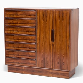 Norwegian Rosewood Gentleman’s Dresser