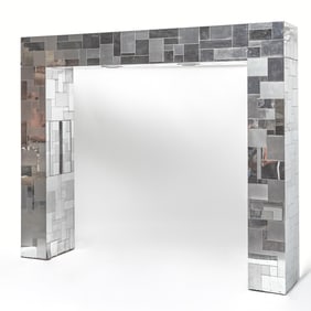 Paul Evans Chromed Steel Headboard